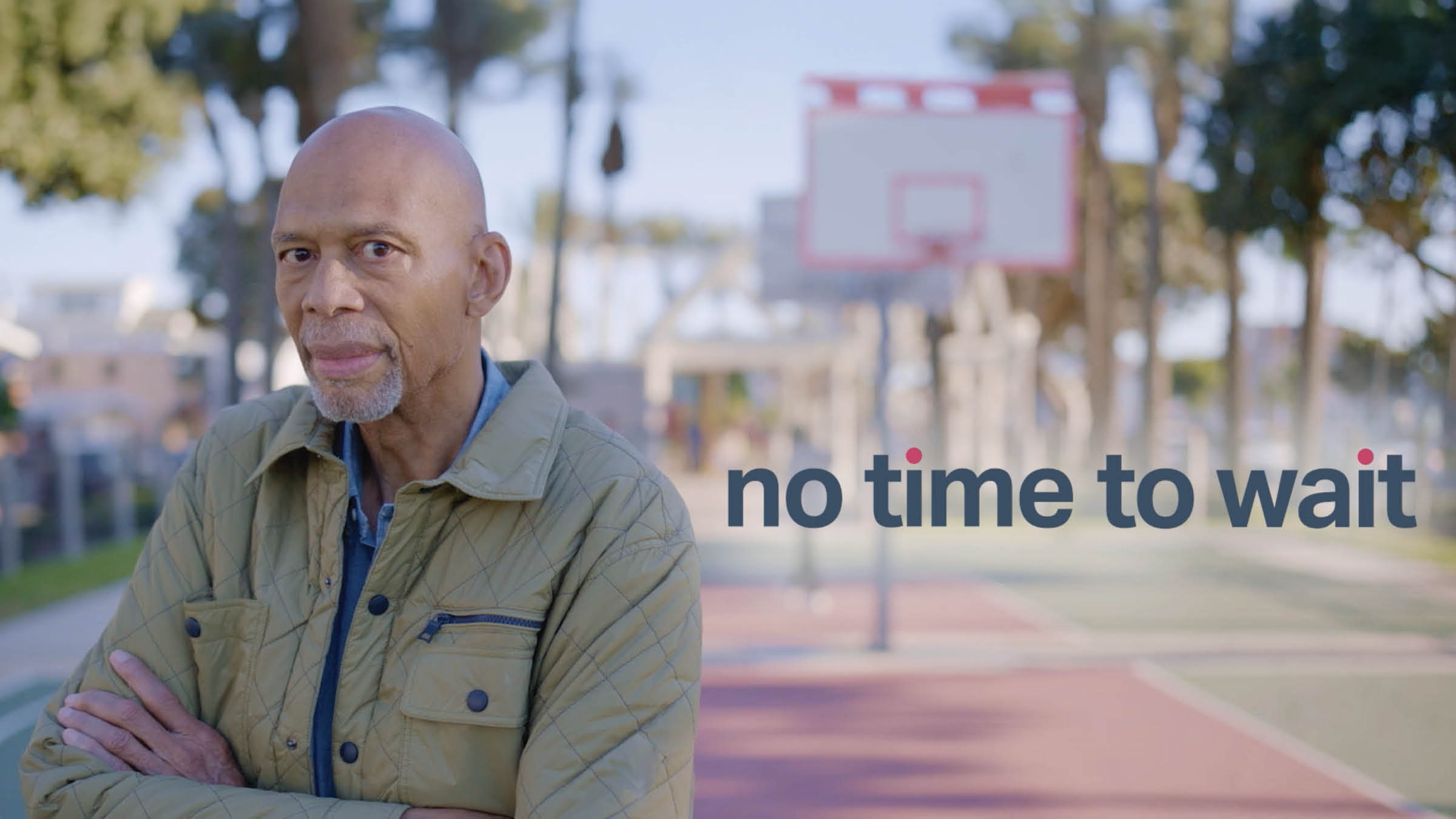 No Time To Wait campaign visual.